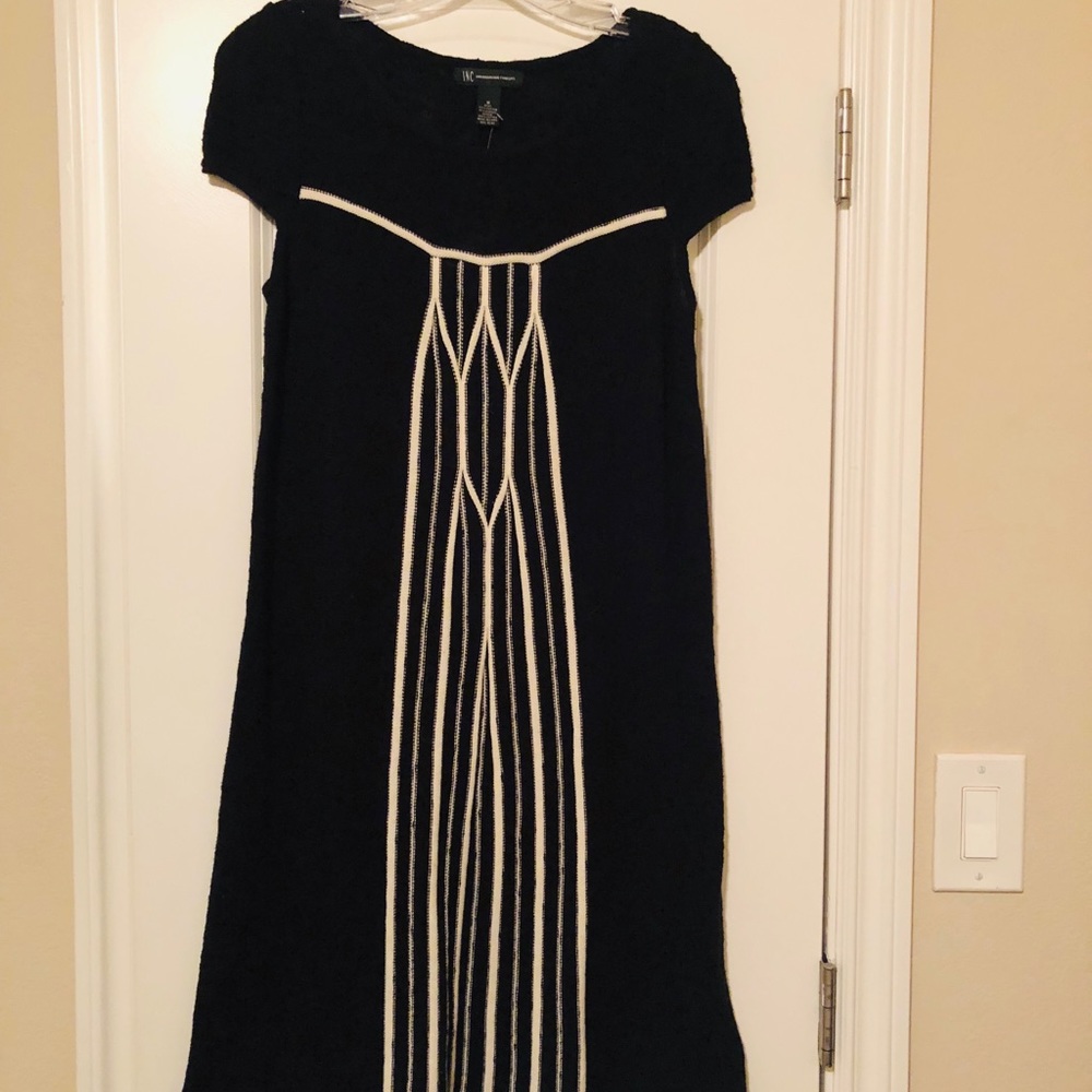 I.N.C. Black & White Knit Dress